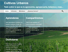 Tablet Screenshot of cultivosurbanos.org